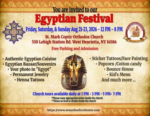 Egyptian Festival flyer